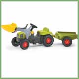 02 390 5 Claas Tractor with Frontloader & Trailer